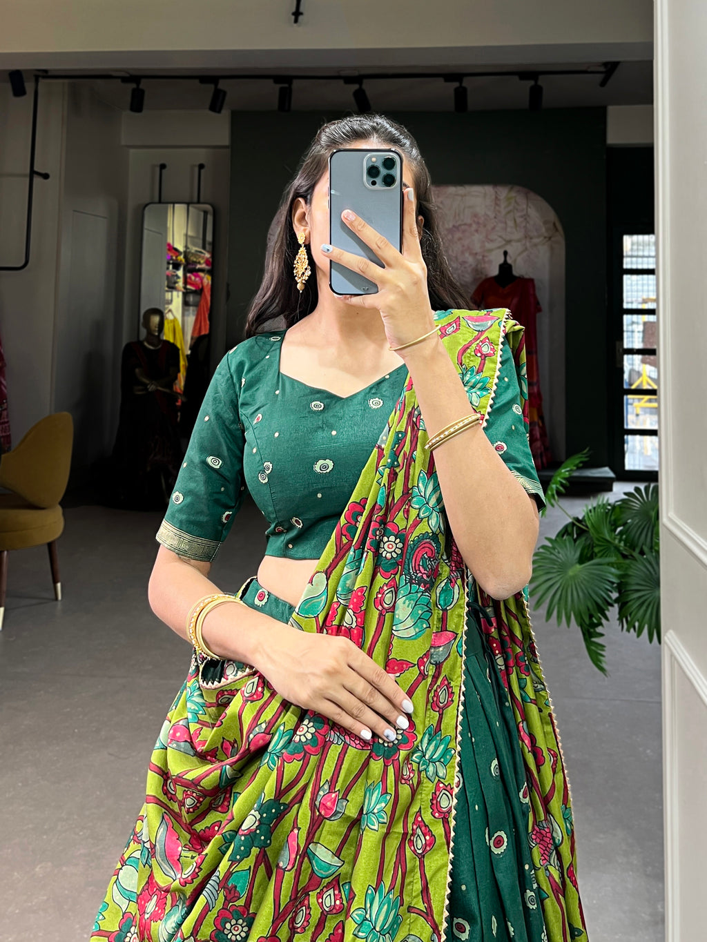 Designer Semi-Stitched Tussar Silk Lehenga Choli | Printed Blouse & Matching Dupatta | Elegant for Wedding, Festival, Reception & Party