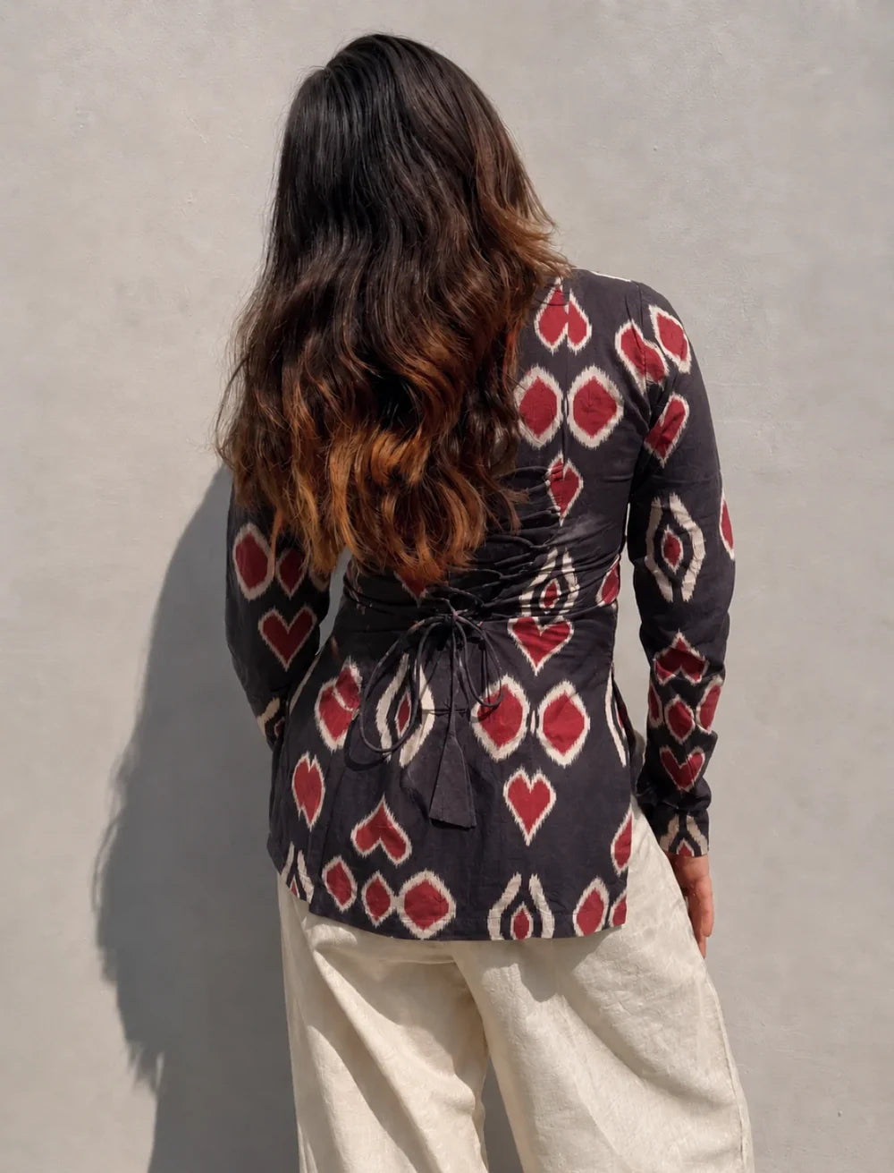 Nazar Corset Back Full Sleeves Kurti