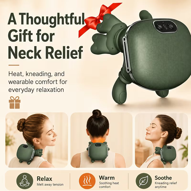 Electric Hand Massager with Heat Function, Air Compression And Dual Roller Kneading Massage, 3 Modes Adjustable Intensity Rechargeable Portable Hand Massage Device