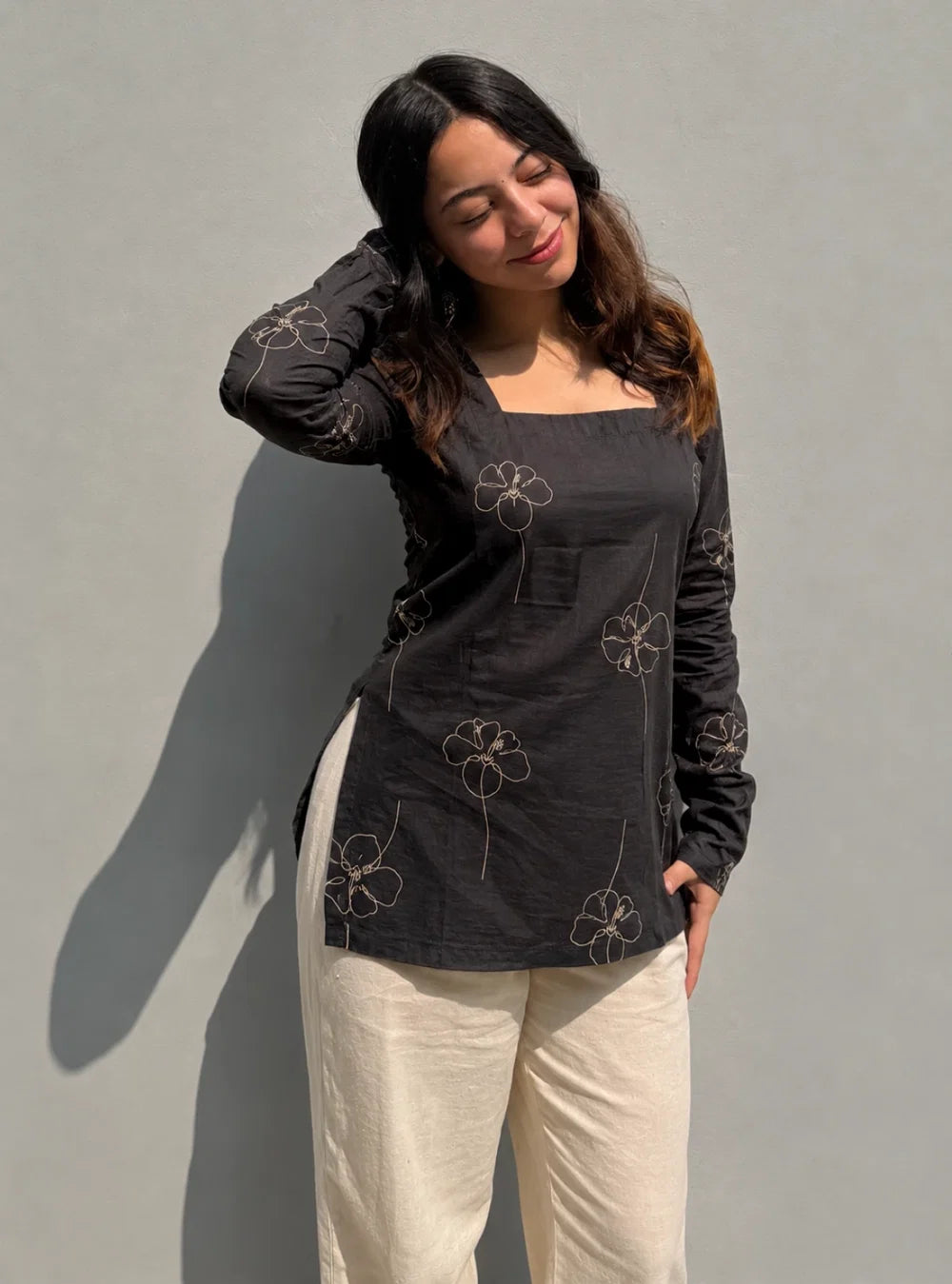Elegant Printed Short Kurti for Women – Stylish Indian Ethnic Wear for Casual and Festive Looks