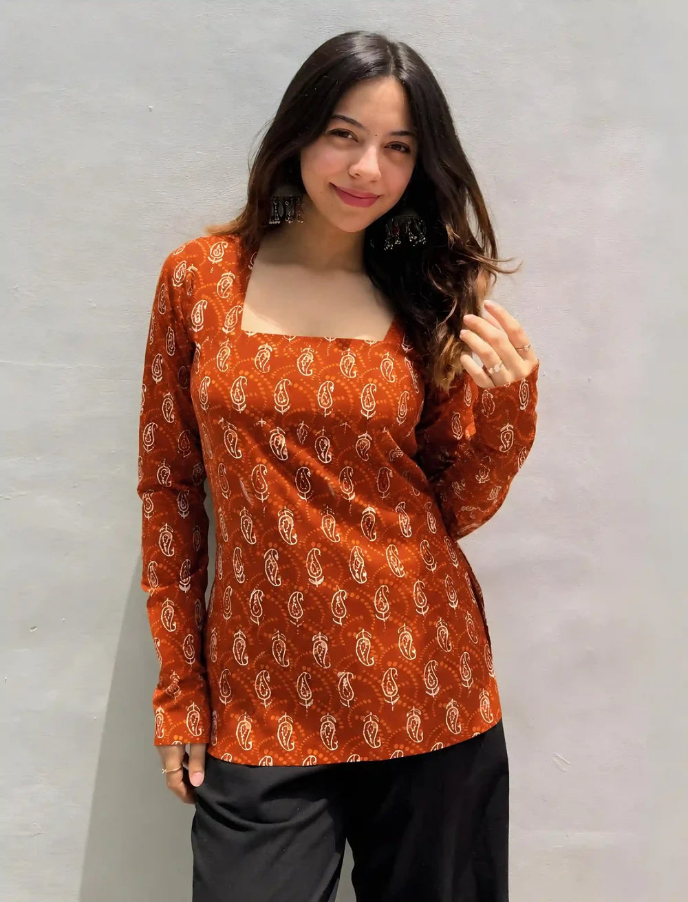 Stylish Ethnic Short Kurti for Women – Elegant Fashion Wear for Casual, Office and Festive Occasions