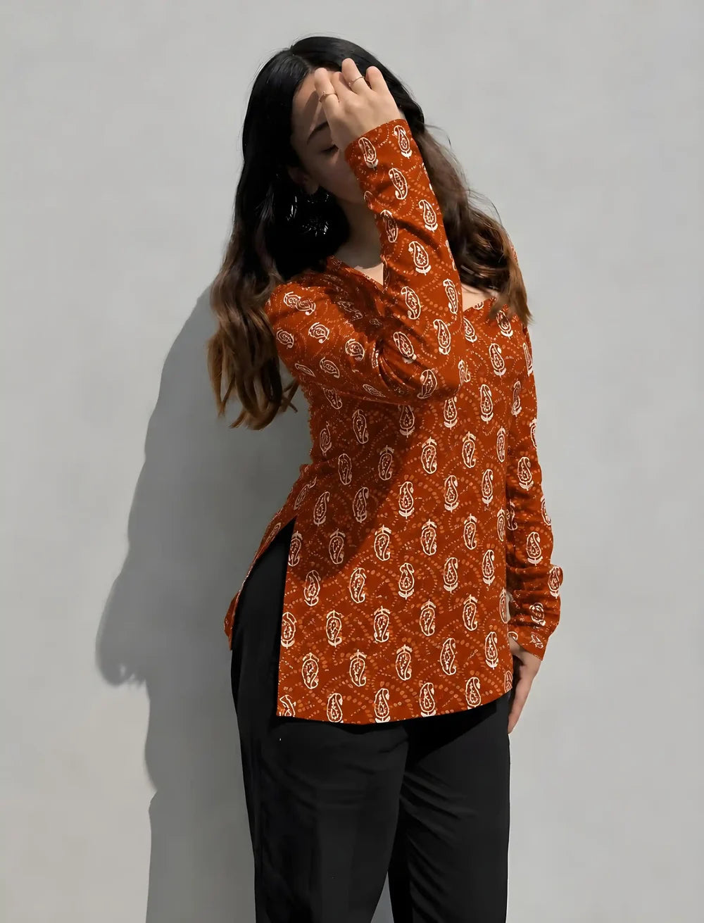 Stylish Ethnic Short Kurti for Women – Elegant Fashion Wear for Casual, Office and Festive Occasions