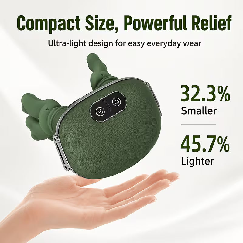 Electric Hand Massager with Heat Function, Air Compression And Dual Roller Kneading Massage, 3 Modes Adjustable Intensity Rechargeable Portable Hand Massage Device