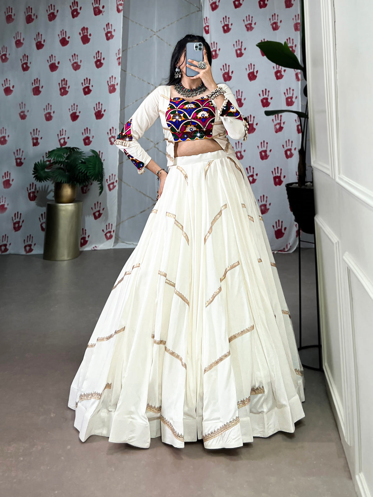 Designer Semi-Stitched Tussar Silk Lehenga Choli | Printed Blouse & Matching Dupatta | Elegant for Wedding, Festival, Reception & Party