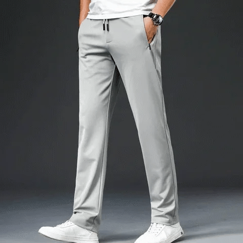 Pack of 3 Offer 😍 Men’s Premium-Quality Stretch Lycra Pants | Black, Blue & Grey