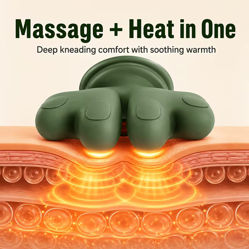 Electric Hand Massager with Heat Function, Air Compression And Dual Roller Kneading Massage, 3 Modes Adjustable Intensity Rechargeable Portable Hand Massage Device