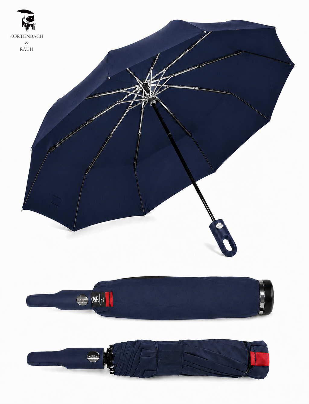 Smart Waterproof Umbrella with Hidden Cover, Premium Compact Waterproof – No-Drip Cover