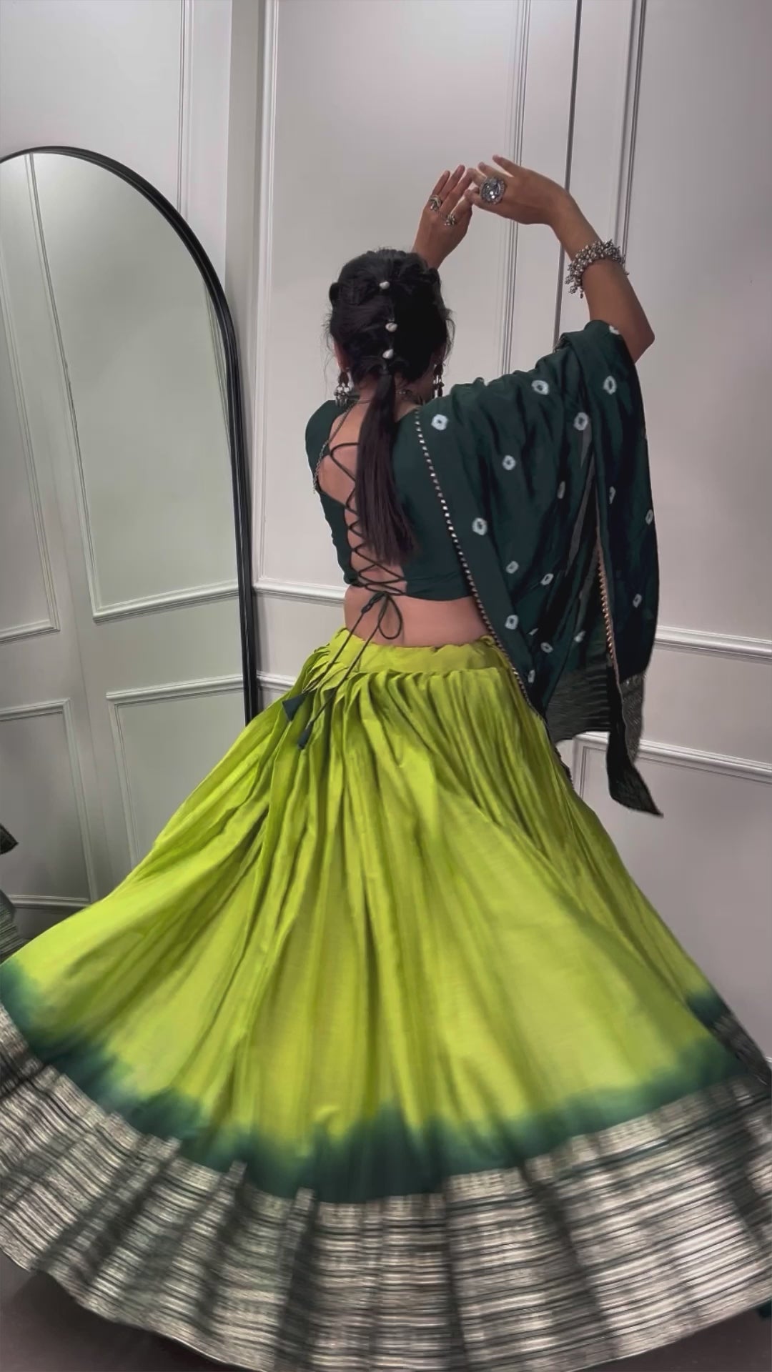 Designer Semi-Stitched Tussar Silk Lehenga Choli | Printed Blouse & Matching Dupatta | Elegant for Wedding, Festival, Reception & Party