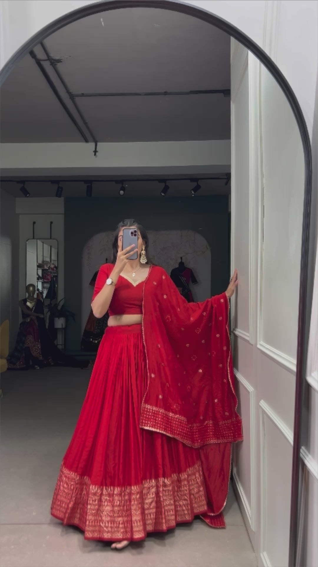 Designer Semi-Stitched Tussar Silk Lehenga Choli | Printed Blouse & Matching Dupatta | Elegant for Wedding, Festival, Reception & Party