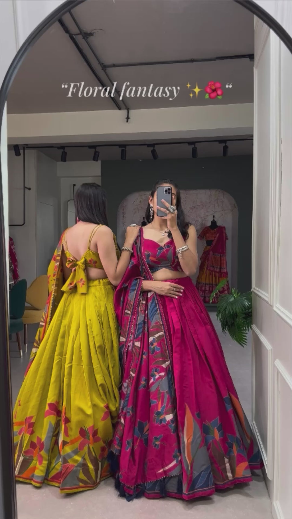 Women's Designer Semi-Stitched Tussar Silk Lehenga Choli | Printed Blouse & Matching Dupatta | Elegant for Wedding, Festival, Reception & Party