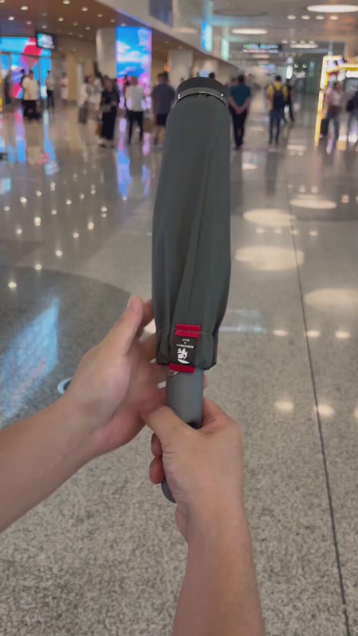 Smart Waterproof Umbrella with Hidden Cover, Premium Compact Waterproof – No-Drip Cover