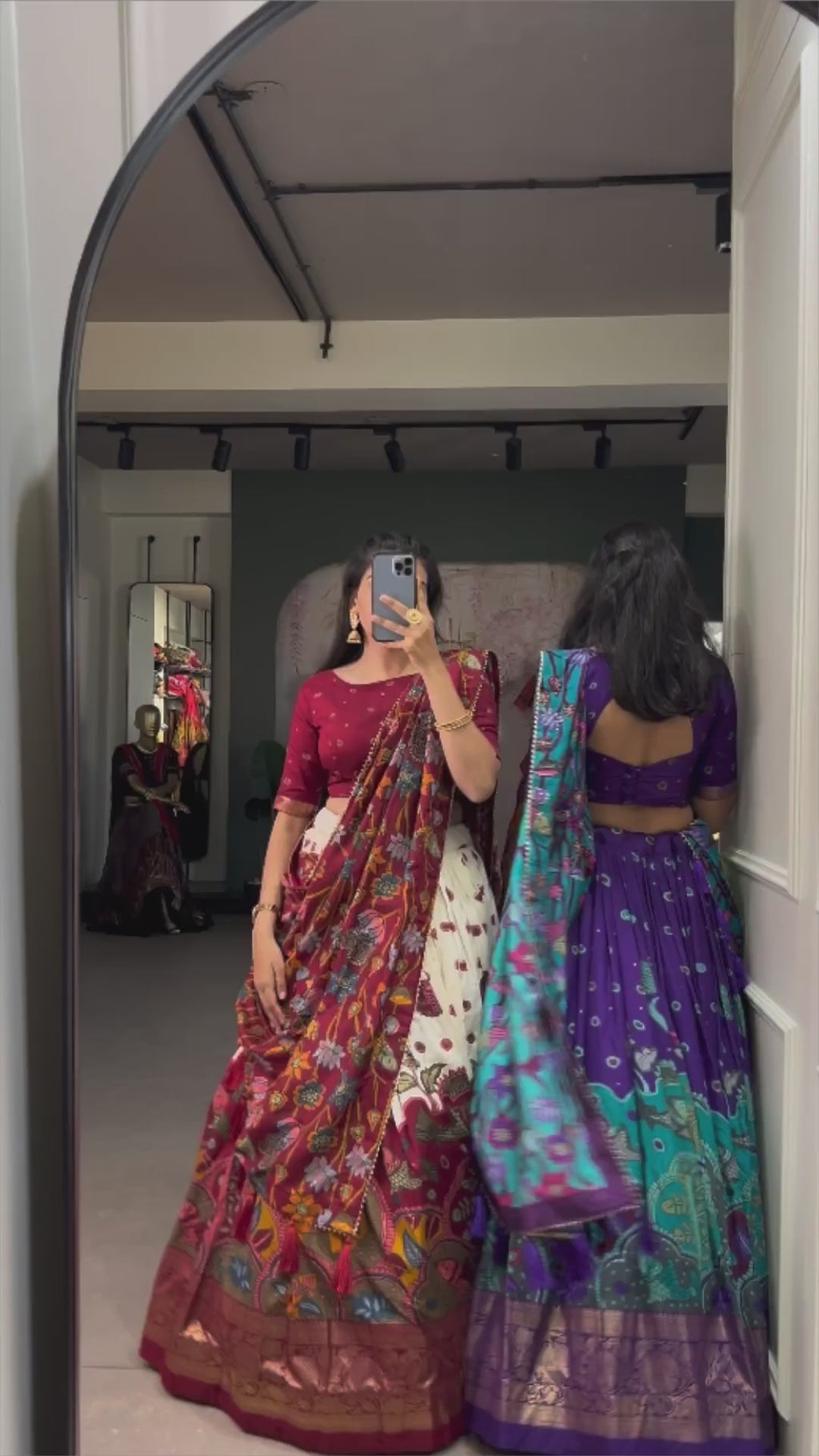Designer Semi-Stitched Tussar Silk Lehenga Choli | Printed Blouse & Matching Dupatta | Elegant for Wedding, Festival, Reception & Party